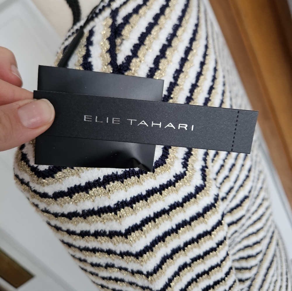 NWT Elie Tahari Gold Button Cardigan, Small - Picture 8 of 12